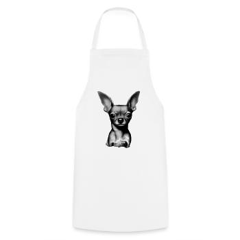 Chihuahua Chien Chihuahuapuppy Dog Propriétaire - Tablier de cuisine - blanc - Devant - AI Model Male 185 dark (185cm)