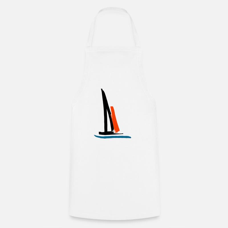 voilier - Tablier de cuisine - blanc