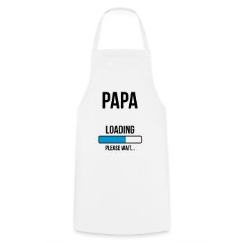 Futur Papa - à personnaliser - Tablier de cuisine - blanc - Devant - AI Model Male 185 dark (185cm)