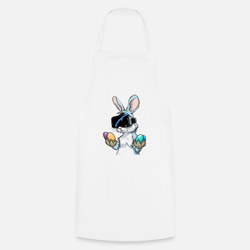 Easter Bunny _ 01 - Cooking Apron - white