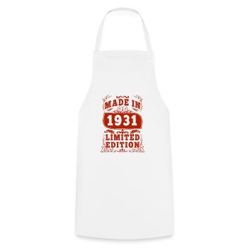 19394 ansniversaire 1931 né en 19394 ansniversaire - Tablier de cuisine - blanc - Devant - AI Model Male 185 dark (185cm)