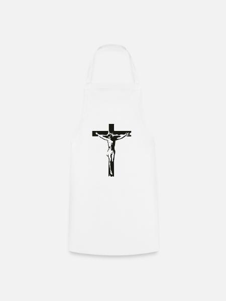 Jesus 02 - Kochschürze - Weiß