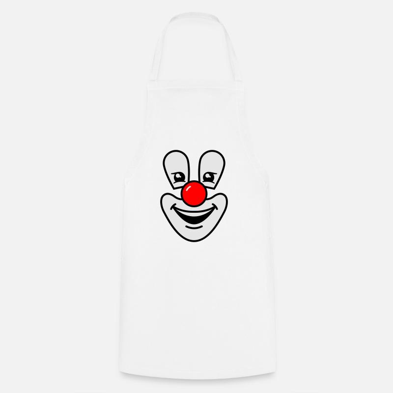 Clown - Tablier de cuisine - blanc