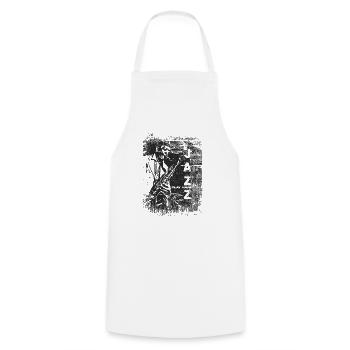 Jazz Saxophone Player - Kochschürze - Weiß - Vorne - AI Model Male 185 dark (185cm)
