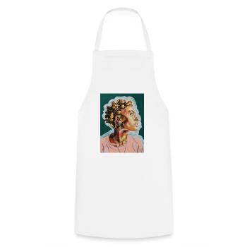 She Just Glows - Cooking Apron - white - Front - AI Model Male 185 dark (185cm)