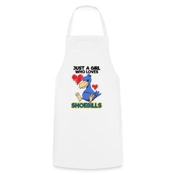 Shoebill Bird Ornithologist Forest I Gift - Cooking Apron - white - Front - AI Model Male 185 dark (185cm)