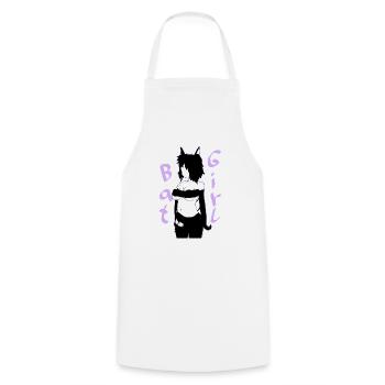 Batgirl Stéphanie - Tablier de cuisine - blanc - Devant - AI Model Male 185 dark (185cm)