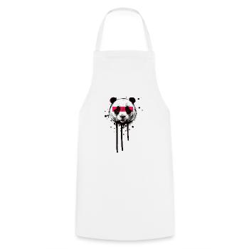 Großer Panda | Pandabär - Kochschürze - Weiß - Vorne - AI Model Male 185 dark (185cm)