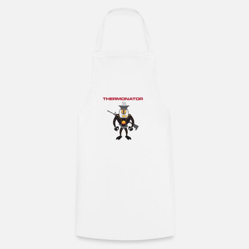 Thermonator Terminator Geschenkidee - Kochschürze - Weiß