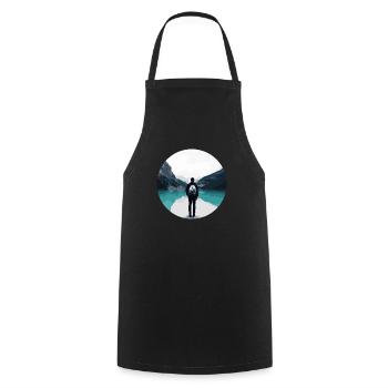 Adventure - Cooking Apron - black - Front - AI Model Male 185 dark (185cm)