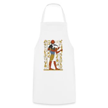 , dieu de la Sagesse - Tablier de cuisine - blanc - Devant - AI Model Male 185 dark (185cm)