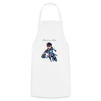 Manga Born to be a Hero BoyJunge Zeichnung Comic - Kochschürze - Weiß - Vorne - AI Model Male 185 dark (185cm)