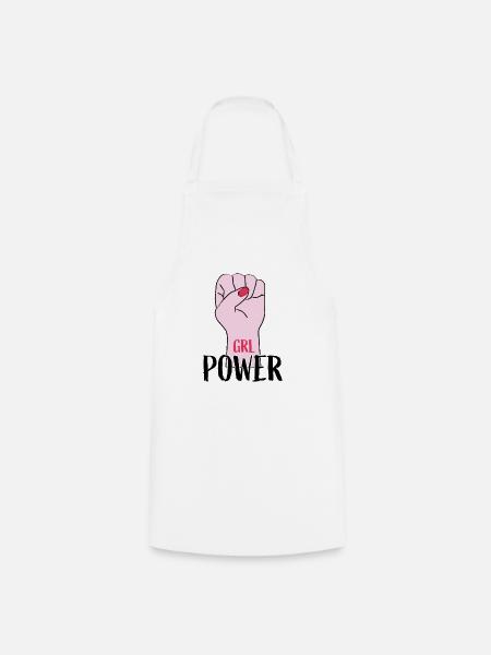 Feminismus Feministin Girl Power - Kochschürze - Weiß