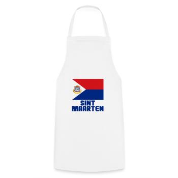 Sint Maarten - Cooking Apron - white - Front - AI Model Male 185 dark (185cm)