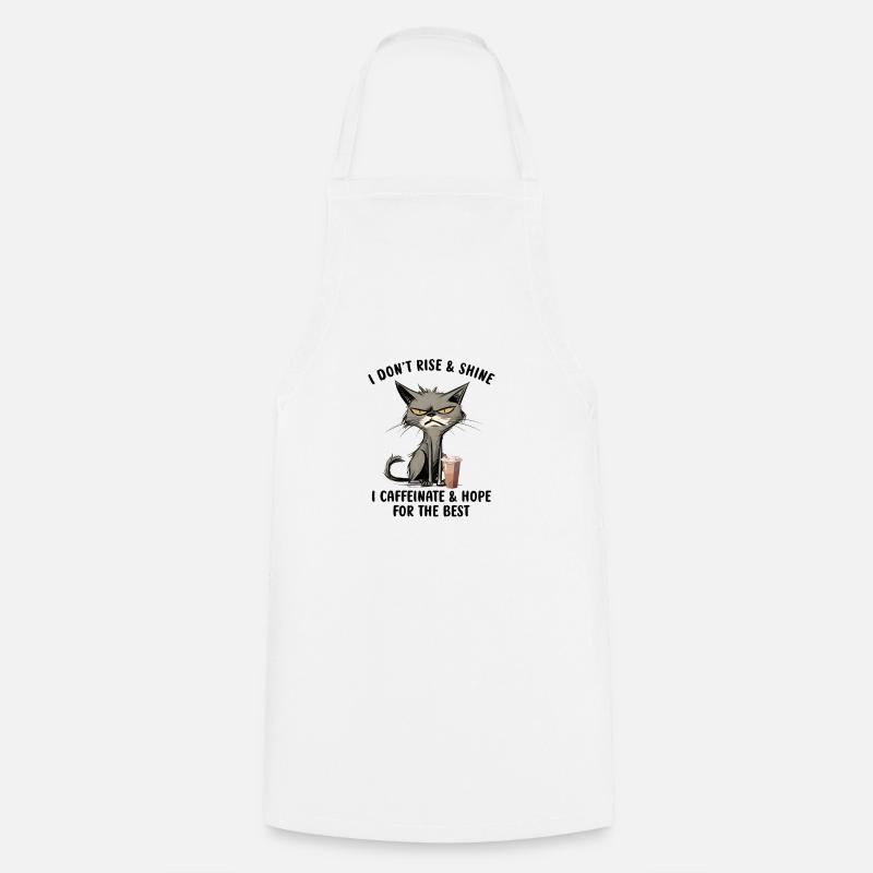 Dictons typiques de la collection de comportement des chats - Tablier de cuisine - blanc