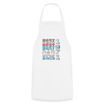 Best dad in the world since 1971 Father's Day Birthday - Cooking Apron - white - Front - AI Model Male 185 dark (185cm)