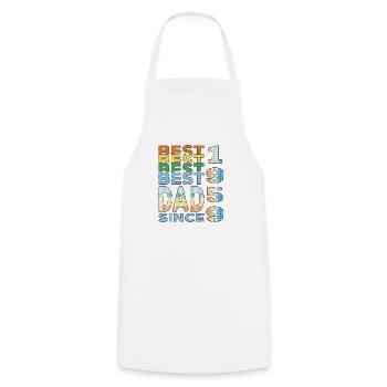 Best dad in the world since 1959 Father's Day - Cooking Apron - white - Front - AI Model Male 185 dark (185cm)