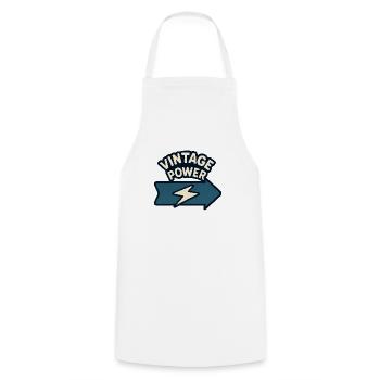 Stylized Arrow & Lightning - Cooking Apron - white - Front - AI Model Male 185 dark (185cm)