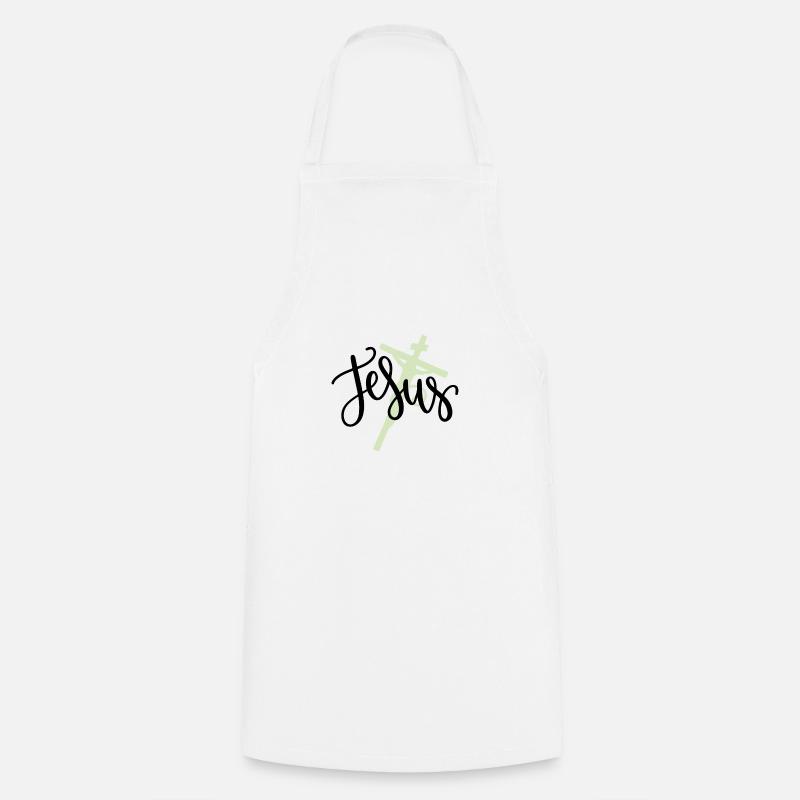 Jésus 01 - Tablier de cuisine - blanc