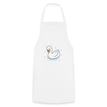 swan - Cooking Apron - white - Front - AI Model Male 185 dark (185cm)