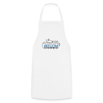 Moped Sperber Habicht 80 ccm Emblem - Cooking Apron - white - Front - AI Model Male 185 dark (185cm)