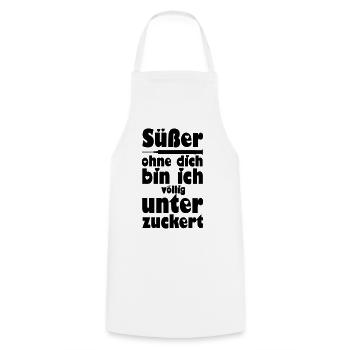 Süßer, Liebe, Paar, verliebt, lustig, Geschenk - Kochschürze - Weiß - Vorne - AI Model Male 185 dark (185cm)