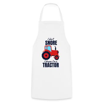 tractor - Cooking Apron - white - Front - AI Model Male 185 dark (185cm)