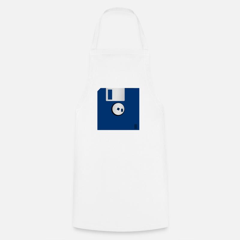 Floppy disk - Cooking Apron - white