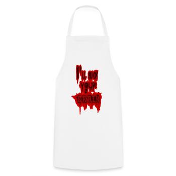 zombie - Tablier de cuisine - blanc - Devant - AI Model Male 185 dark (185cm)