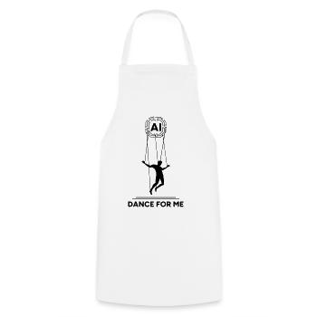 Artificial Intelligence Marionette Dance For Me - Cooking Apron - white - Front - AI Model Male 185 dark (185cm)