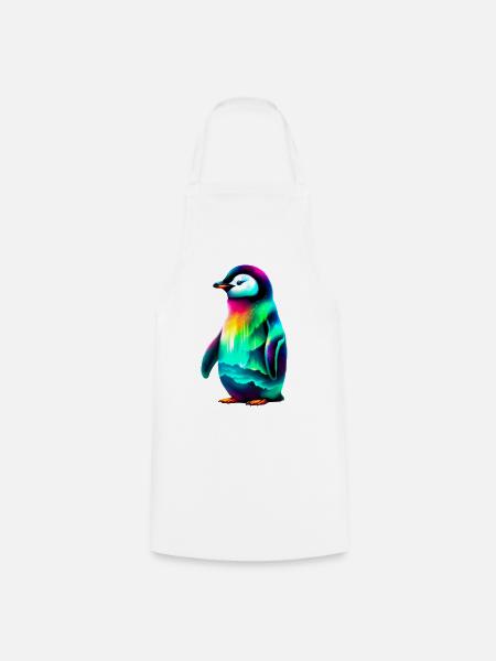 Pinguin - Kochschürze - Weiß