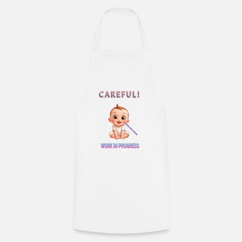 Baby in production - Cooking Apron - white