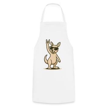 Rocker roo en lunettes de soleil - Tablier de cuisine - blanc - Devant - AI Model Male 185 dark (185cm)