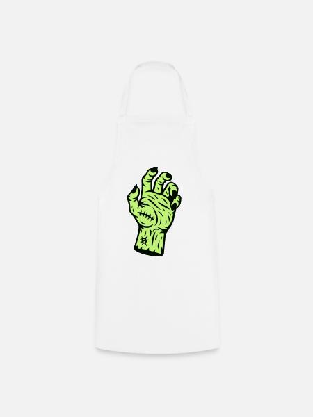 Monster Hand - Kochschürze - Weiß