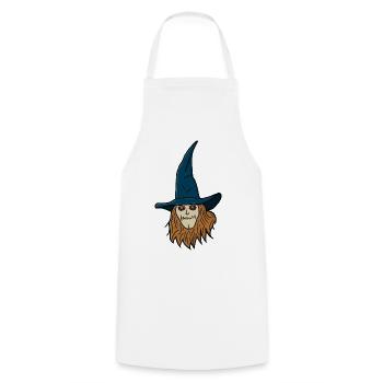 Scarecrow Witch - Cooking Apron - white - Front - AI Model Male 185 dark (185cm)