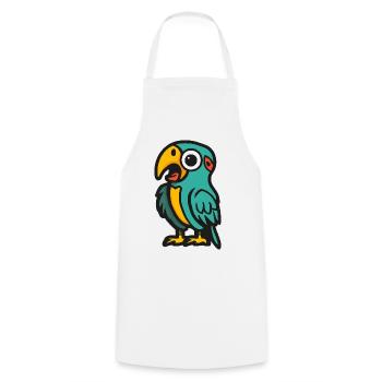 Papagai Halloween Zombie - Cooking Apron - white - Front - AI Model Male 185 dark (185cm)