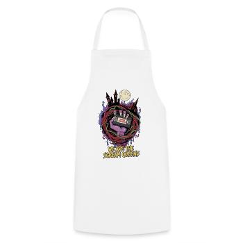 Scream Queens Horror Marathon - Cooking Apron - white - Front - AI Model Male 185 dark (185cm)