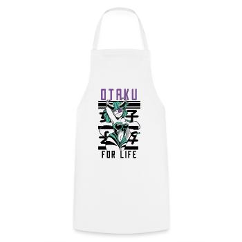 Otaku For Life Anime Kawaii Succube Art - Tablier de cuisine - blanc - Devant - AI Model Male 185 dark (185cm)