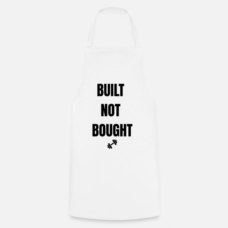 Built Not Bought - Cooking Apron - white