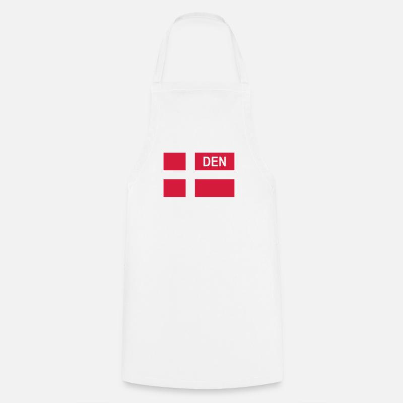 Danish Tactical Flag Denmark - Denmark - DEN - Cooking Apron - white