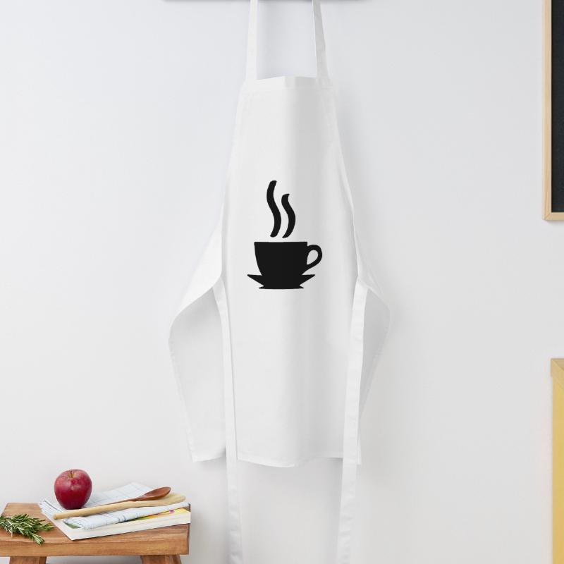 Kaffe oder Tee Kochschürze