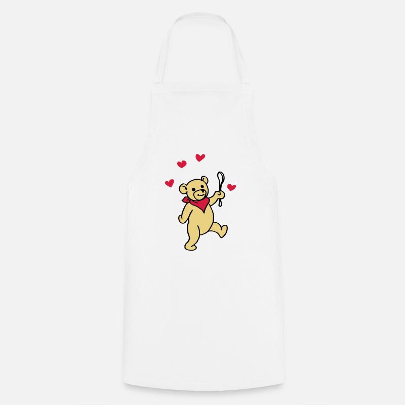 Teddy Baby - Cooking Apron - white