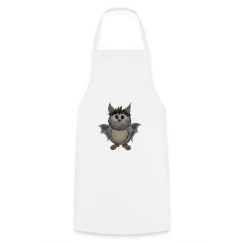 Tribas la petite chauve-souris - Tablier de cuisine - blanc - Devant - AI Model Male 185 dark (185cm)