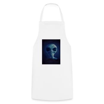 Alien - Cooking Apron - white - Front - AI Model Male 185 dark (185cm)