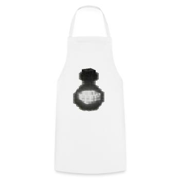 Schwarze Gothic-Kristallflasche - Magischer weißer Trank - Kochschürze - Weiß - Vorne - AI Model Male 185 dark (185cm)