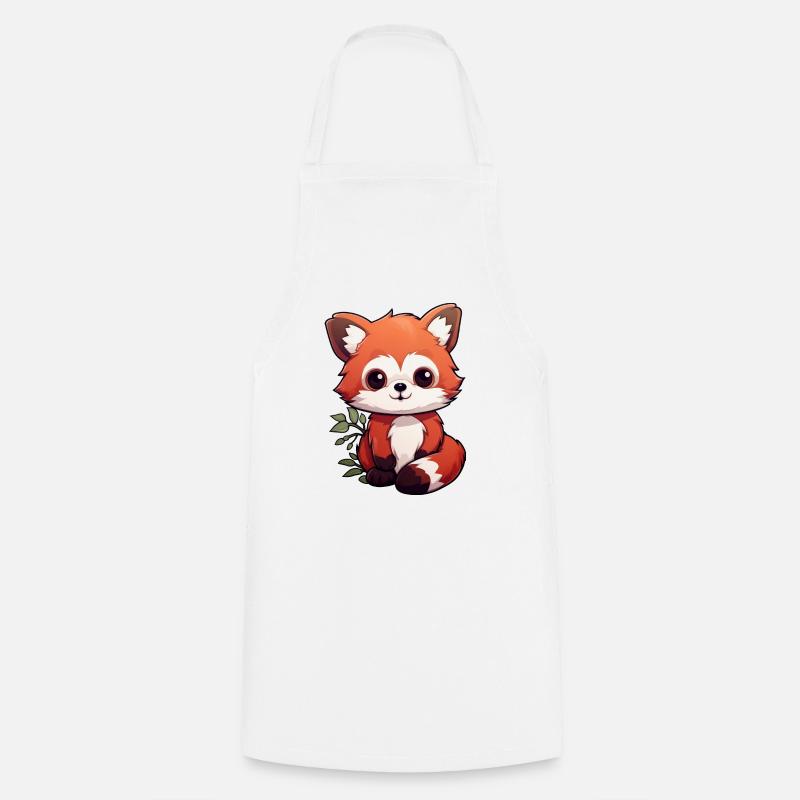 Panda roux Petit Panda - Tablier de cuisine - blanc