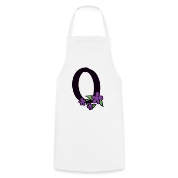 O for Optimist - Cooking Apron - white - Front - AI Model Male 185 dark (185cm)