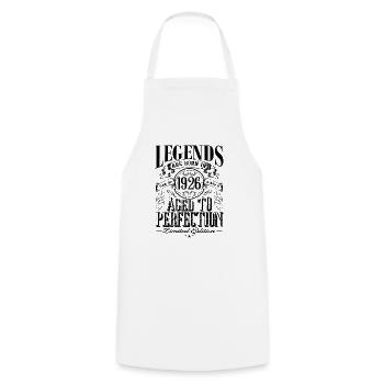 Vintage Born One Month 1926 Birthday - Cooking Apron - white - Front - AI Model Male 185 dark (185cm)