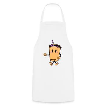 Boisson Dessin Animé - Tablier de cuisine - blanc - Devant - AI Model Male 185 dark (185cm)