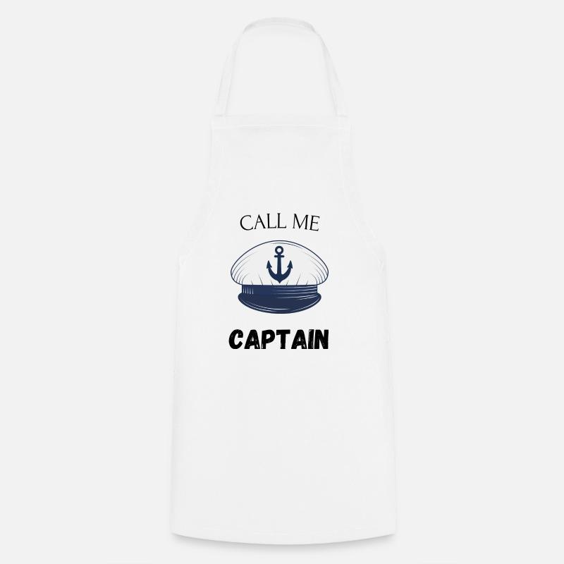 Appelez-moi le capitaine - Tablier de cuisine - blanc
